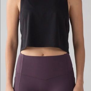 Lululemon Black Cropped Sports Tank
